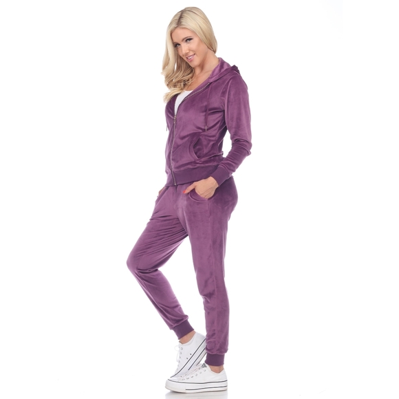 2 Piece Velour Tracksuit Set - Picture 2 of 6